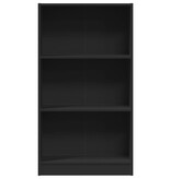 VidaXL Boekenkast 60x24x109 cm bewerkt hout zwart
