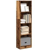 VidaXL Boekenkast 40x24x143 cm bewerkt hout oud houtkleurig