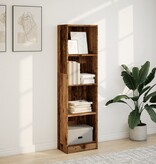 VidaXL Boekenkast 40x24x143 cm bewerkt hout oud houtkleurig
