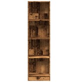 VidaXL Boekenkast 40x24x143 cm bewerkt hout oud houtkleurig
