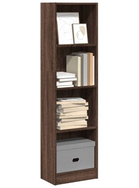 VidaXL Boekenkast 40x24x143 cm bewerkt hout bruin eikenkleurig