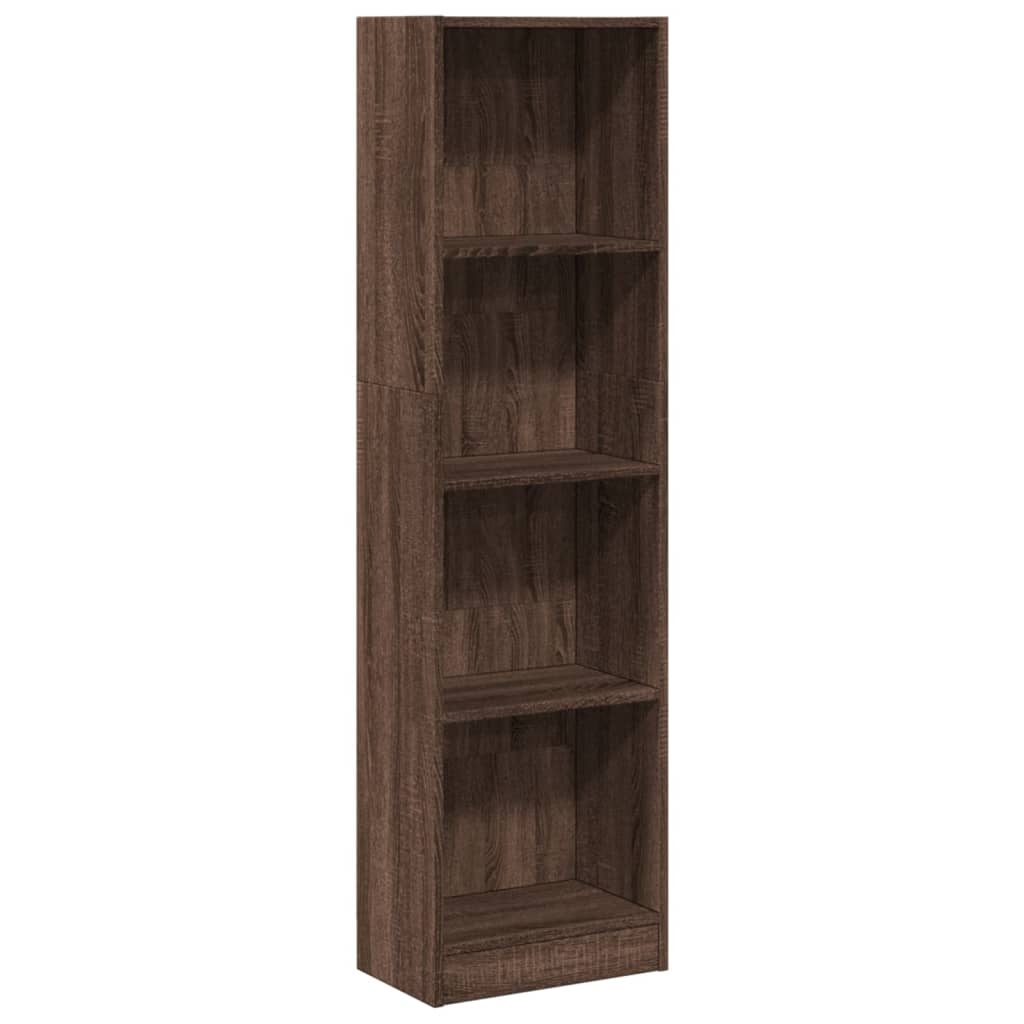VidaXL Boekenkast 40x24x143 cm bewerkt hout bruin eikenkleurig