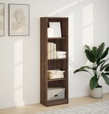 VidaXL Boekenkast 40x24x143 cm bewerkt hout bruin eikenkleurig