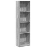 VidaXL Boekenkast 40x24x143 cm bewerkt hout grijs sonoma eikenkleurig
