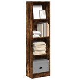VidaXL Boekenkast 40x24x143 cm bewerkt hout gerookt eikenkleurig