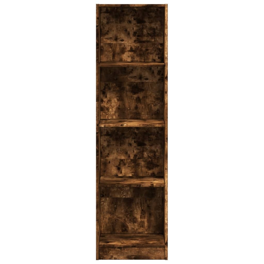 VidaXL Boekenkast 40x24x143 cm bewerkt hout gerookt eikenkleurig