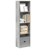 VidaXL Boekenkast 40x24x143 cm bewerkt hout betongrijs