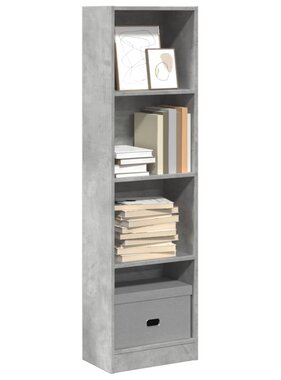 VidaXL Boekenkast 40x24x143 cm bewerkt hout betongrijs