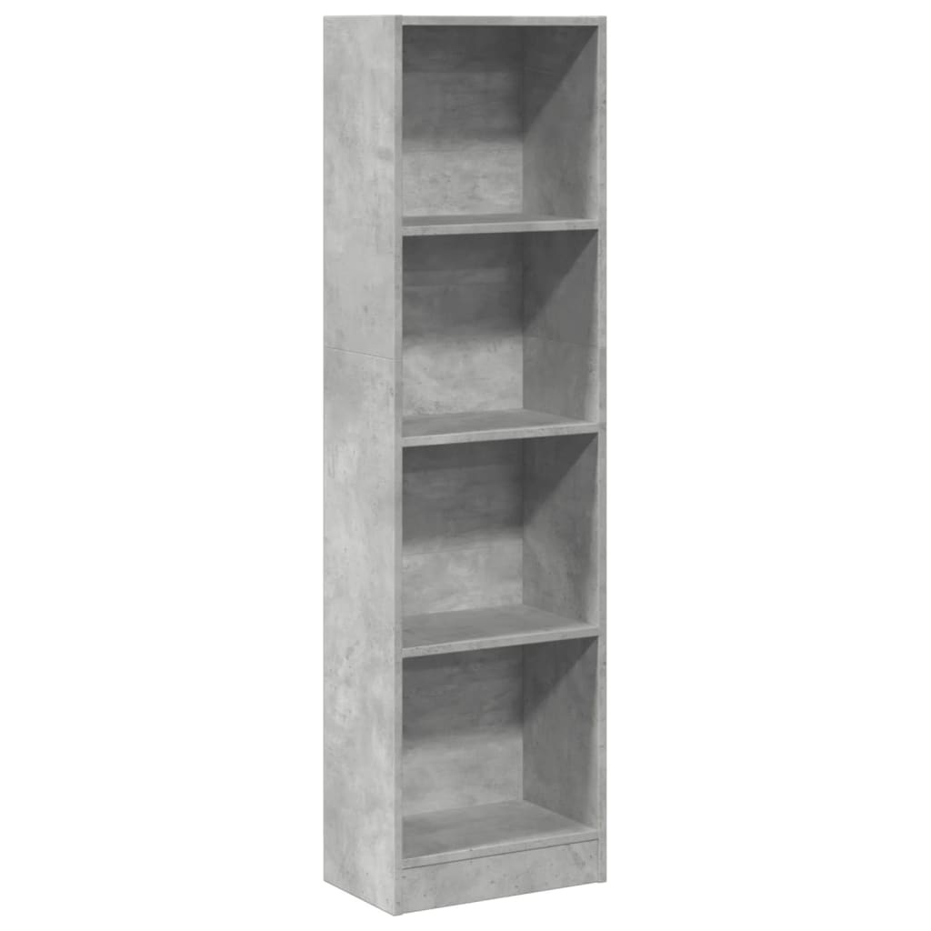 VidaXL Boekenkast 40x24x143 cm bewerkt hout betongrijs