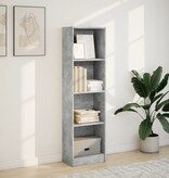 VidaXL Boekenkast 40x24x143 cm bewerkt hout betongrijs
