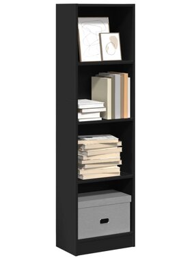 VidaXL Boekenkast 40x24x143 cm bewerkt hout zwart