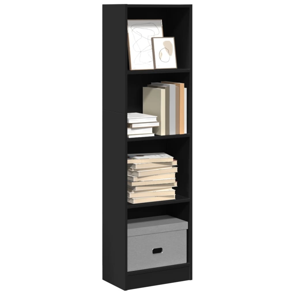 VidaXL Boekenkast 40x24x143 cm bewerkt hout zwart