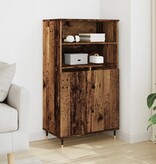 VidaXL Hoge kast 60x36x110 cm bewerkt hout oud houtkleurig