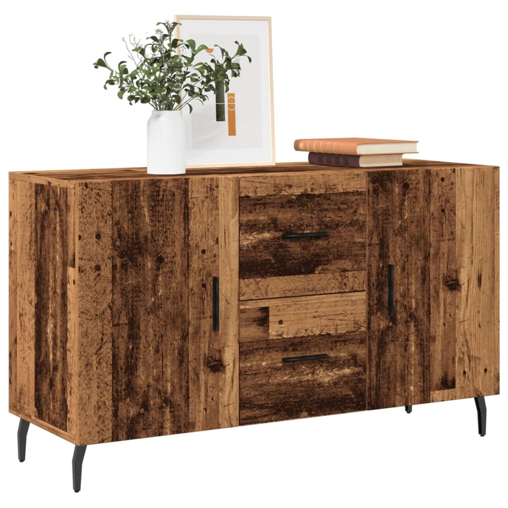 VidaXL Dressoir 100x36x60 cm bewerkt hout oud houtkleurig