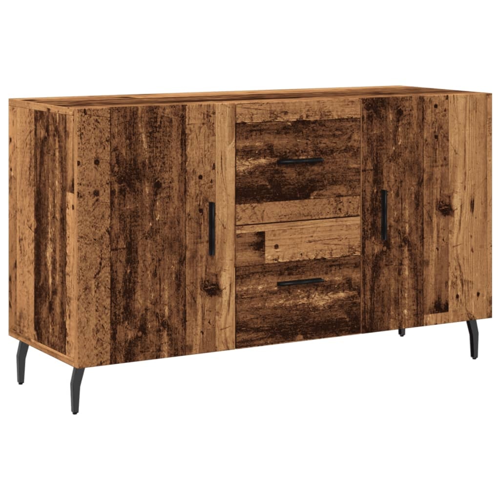 VidaXL Dressoir 100x36x60 cm bewerkt hout oud houtkleurig