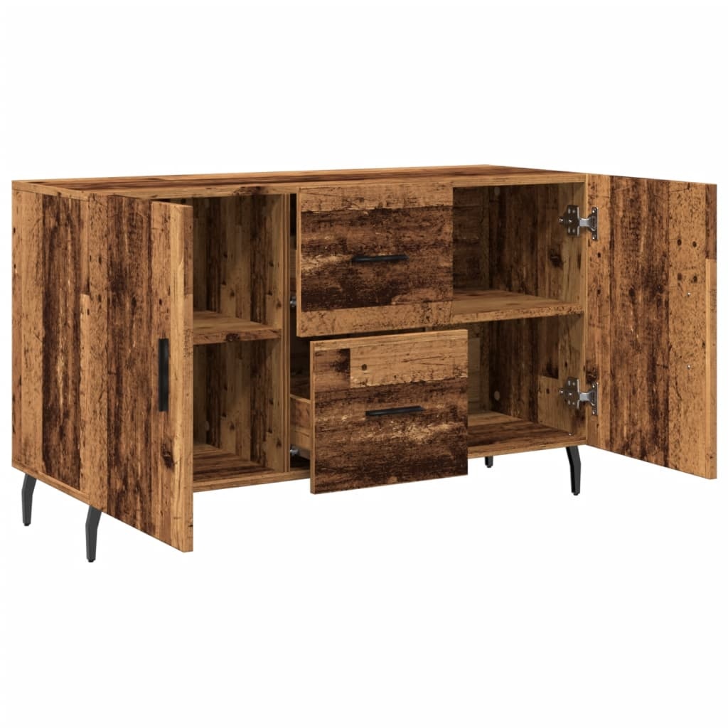 VidaXL Dressoir 100x36x60 cm bewerkt hout oud houtkleurig