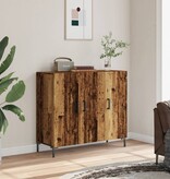 VidaXL Dressoir 90x34x80 cm bewerkt hout oud houtkleurig