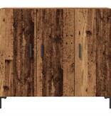 VidaXL Dressoir 90x34x80 cm bewerkt hout oud houtkleurig