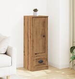 VidaXL Hoge kast 36x35,5x103,5 cm bewerkt hout artisanaal eikenkleurig