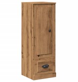 VidaXL Hoge kast 36x35,5x103,5 cm bewerkt hout artisanaal eikenkleurig