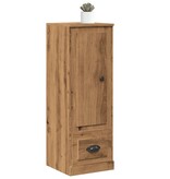 VidaXL Hoge kast 36x35,5x103,5 cm bewerkt hout artisanaal eikenkleurig