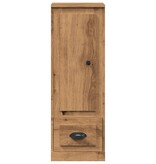 VidaXL Hoge kast 36x35,5x103,5 cm bewerkt hout artisanaal eikenkleurig