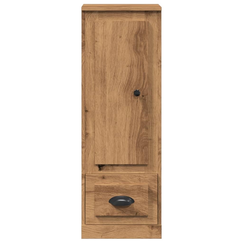 VidaXL Hoge kast 36x35,5x103,5 cm bewerkt hout artisanaal eikenkleurig