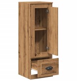 VidaXL Hoge kast 36x35,5x103,5 cm bewerkt hout artisanaal eikenkleurig