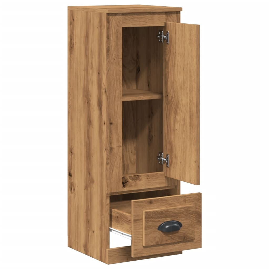 VidaXL Hoge kast 36x35,5x103,5 cm bewerkt hout artisanaal eikenkleurig