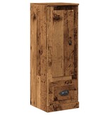 VidaXL Hoge kast 36x35,5x103,5 cm bewerkt hout oud houtkleurig