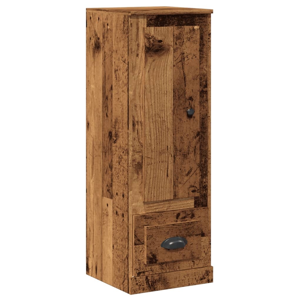 VidaXL Hoge kast 36x35,5x103,5 cm bewerkt hout oud houtkleurig