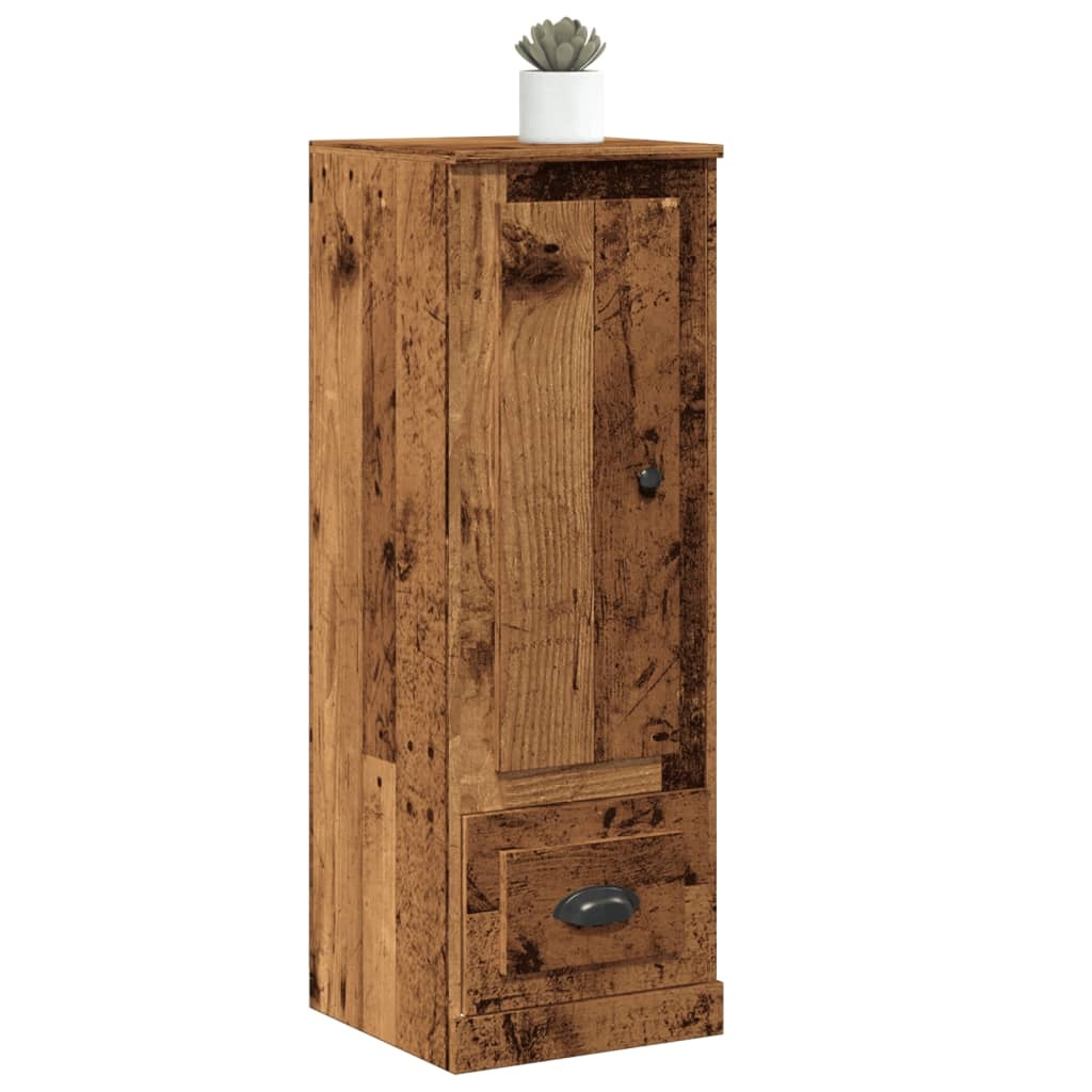 VidaXL Hoge kast 36x35,5x103,5 cm bewerkt hout oud houtkleurig