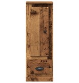 VidaXL Hoge kast 36x35,5x103,5 cm bewerkt hout oud houtkleurig