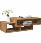 VidaXL Salontafel 105x55x32 cm bewerkt hout artisanaal eikenkleurig