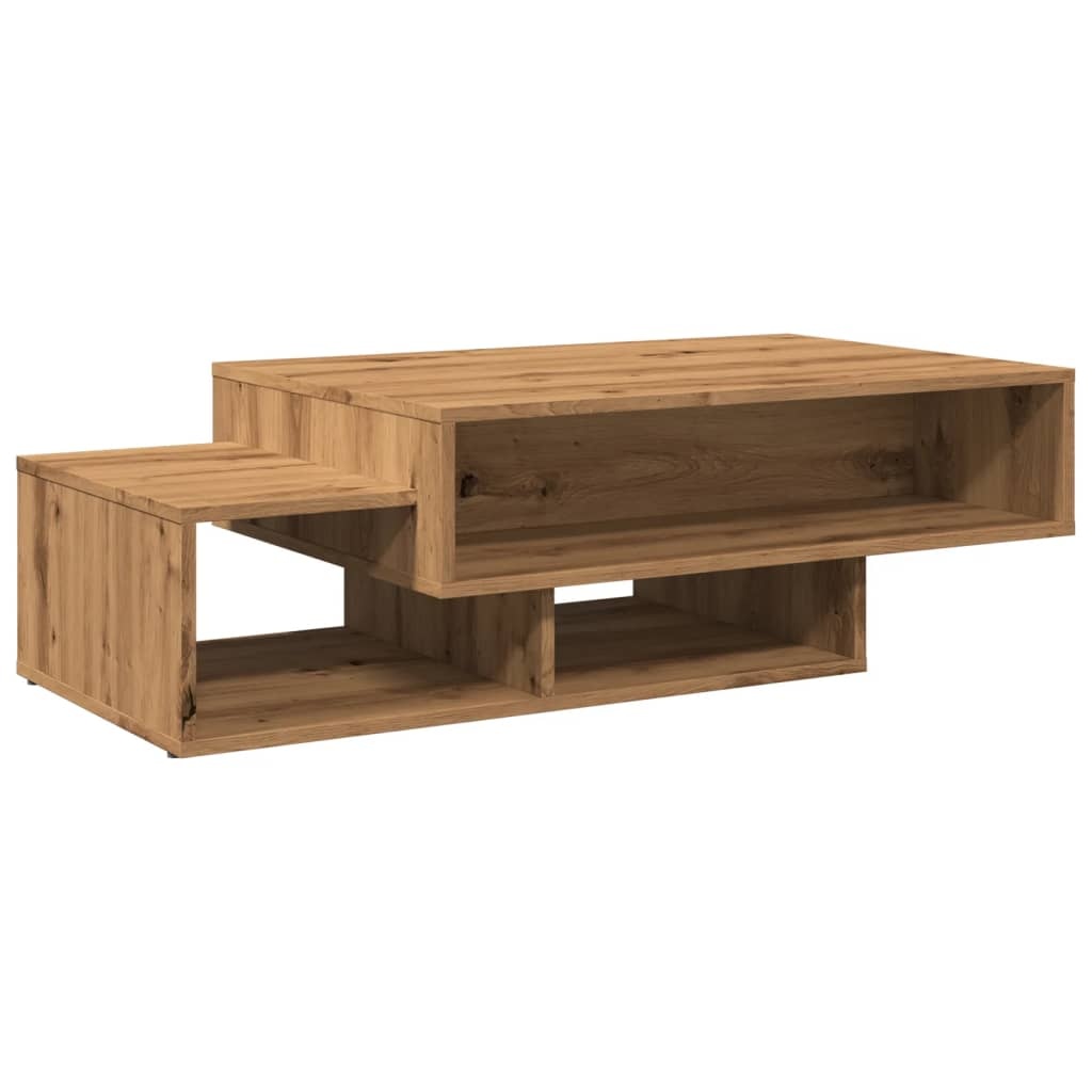 VidaXL Salontafel 105x55x32 cm bewerkt hout artisanaal eikenkleurig