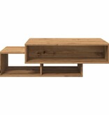 VidaXL Salontafel 105x55x32 cm bewerkt hout artisanaal eikenkleurig