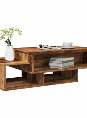 VidaXL Salontafel 105x55x32 cm bewerkt hout oud houtkleurig