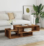 VidaXL Salontafel 105x55x32 cm bewerkt hout oud houtkleurig