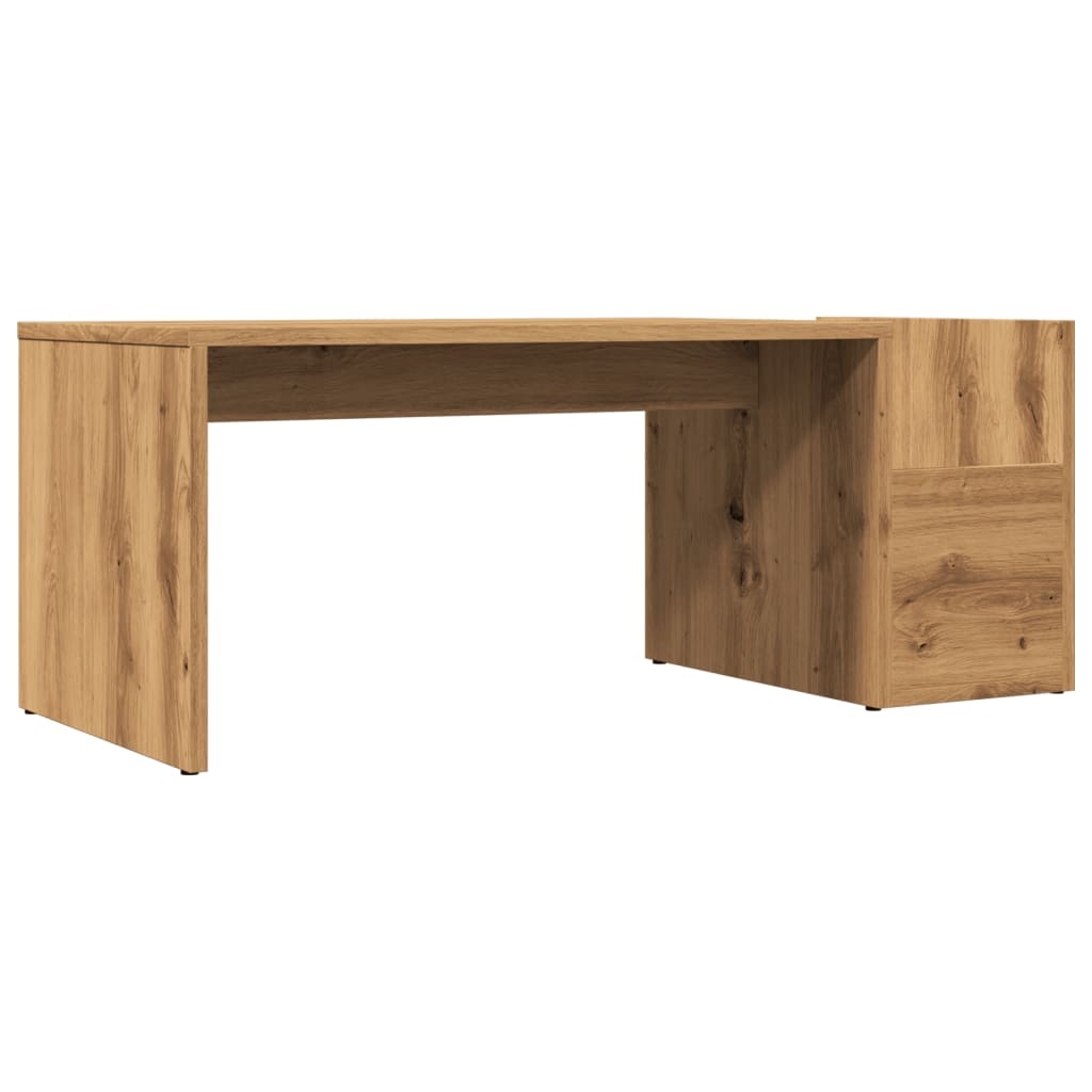 VidaXL Salontafel 90x45x35 cm bewerkt hout artisan eikenkleurig