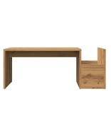 VidaXL Salontafel 90x45x35 cm bewerkt hout artisan eikenkleurig