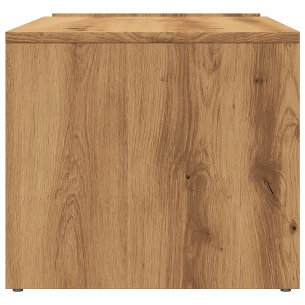 VidaXL Salontafel 90x45x35 cm bewerkt hout artisan eikenkleurig