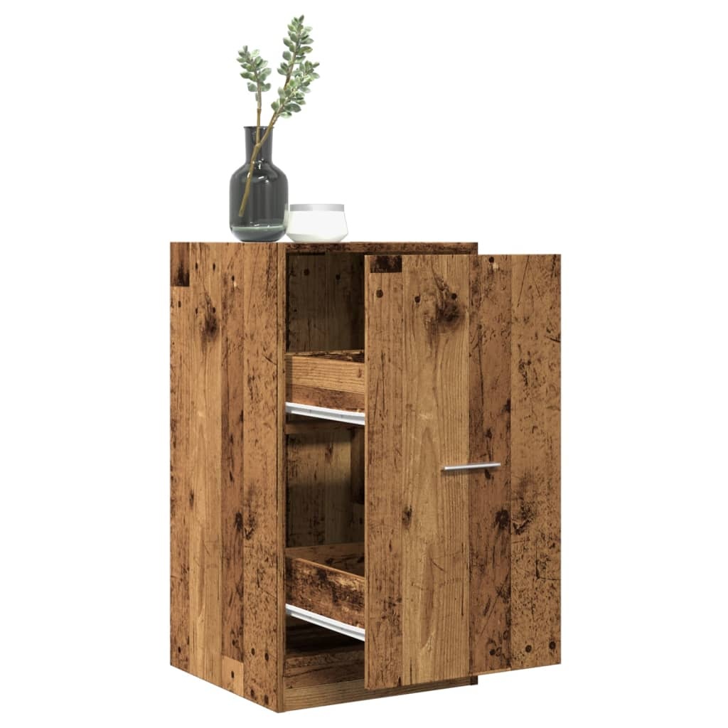 VidaXL Apothekerskast 40x41x77,5 cm bewerkt hout oud houtkleurig