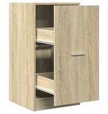 VidaXL Apothekerskast 40x41x77,5 cm bewerkt hout sonoma eikenkleurig