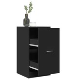VidaXL Apothekerskast 40x41x77,5 cm bewerkt hout zwart