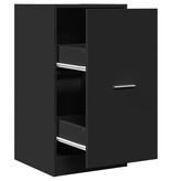 VidaXL Apothekerskast 40x41x77,5 cm bewerkt hout zwart