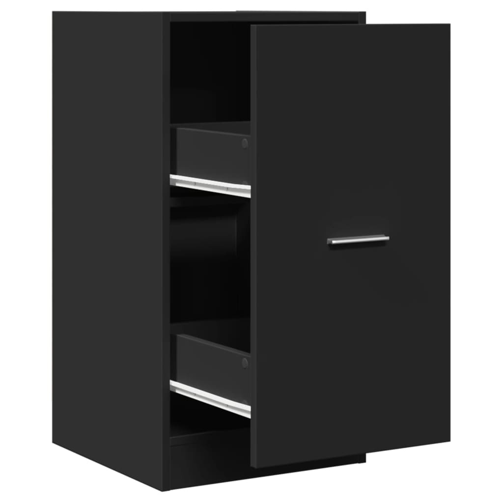 VidaXL Apothekerskast 40x41x77,5 cm bewerkt hout zwart