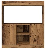VidaXL Hoge kast 92x33x100 cm bewerkt hout oud houtkleurig
