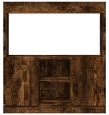 VidaXL Hoge kast 92x33x100 cm bewerkt hout gerookt eikenkleurig