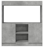 VidaXL Hoge kast 92x33x100 cm bewerkt hout betongrijs