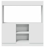 VidaXL Hoge kast 92x33x100 cm bewerkt hout wit